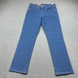 Levis Jeans Womens 30x30 Blue Classic Straight Mid Rise Stretch Denim Cotton NWT